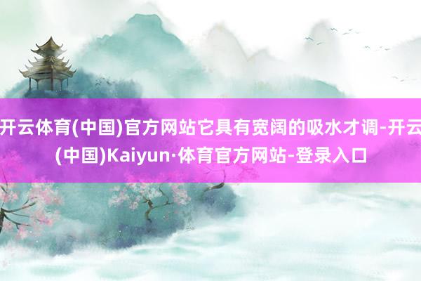 开云体育(中国)官方网站它具有宽阔的吸水才调-开云(中国)Kaiyun·体育官方网站-登录入口